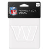 Washington Commanders Decal 4x4 Perfect Cut White - WinCraft