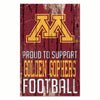 Minnesota Golden Gophers Sign 11x17 Wood Proud to Support Design - WinCraft