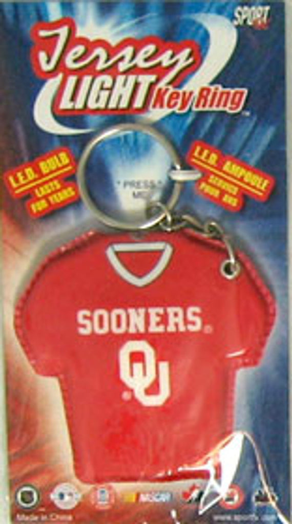 Oklahoma Sooners Keychain Jersey Keylight CO -