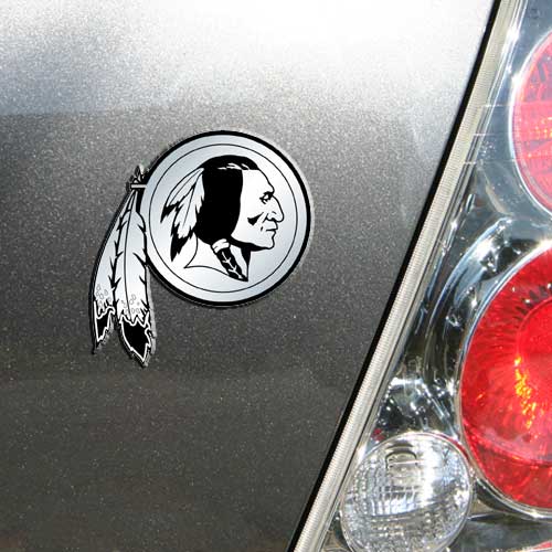 Washington Commanders Auto Emblem Silver Chrome -