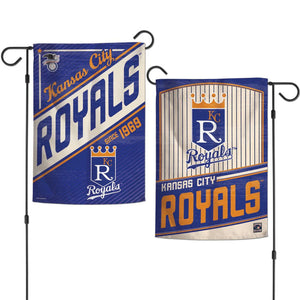Kansas City Royals Flag 12x18 Garden Style 2 Sided Cooperstown - WinCraft