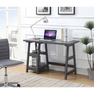 Designs2Go Trestle Desk with Shelves - Convience Concept, Inc.