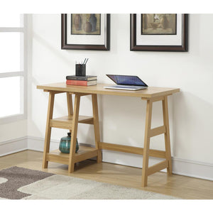 Designs2Go Trestle Desk with Shelves - Convience Concept, Inc.