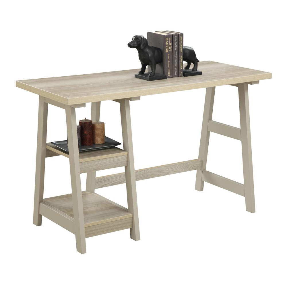 Designs2Go Trestle Desk with Shelves - Convience Concept, Inc.