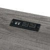 Designs2Go Trestle Desk with Charging Station, Charcoal Gray - Convenience Concepts