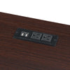 Designs2Go Trestle Desk with Charging Station, Espresso - Convenience Concepts