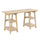 Designs2Go Double Trestle Desk with Shelves - Convenience Concepts