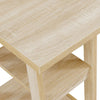 Designs2Go Double Trestle Desk with Shelves - Convenience Concepts