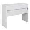 Newport JB Console/Sliding Desk with Drawer and Riser, White - Convenience Concepts