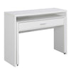 Newport JB Console/Sliding Desk with Drawer and Riser, White - Convenience Concepts