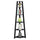 Newport 5 Tier Corner Bookshelf Black - Convenience Concepts