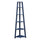 Newport 5 Tier Corner Bookshelf Cobalt Blue - Convenience Concepts