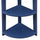 Newport 5 Tier Corner Bookshelf Cobalt Blue - Convenience Concepts