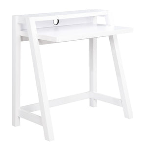 Newport Lilly 2 Tier Desk, White - Convience Concept, Inc.