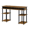 Designs2Go No Tools Student Desk with Shelves - Barnwood - Convience Concept, Inc.