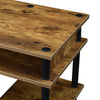 Designs2Go No Tools Student Desk with Shelves - Barnwood - Convience Concept, Inc.