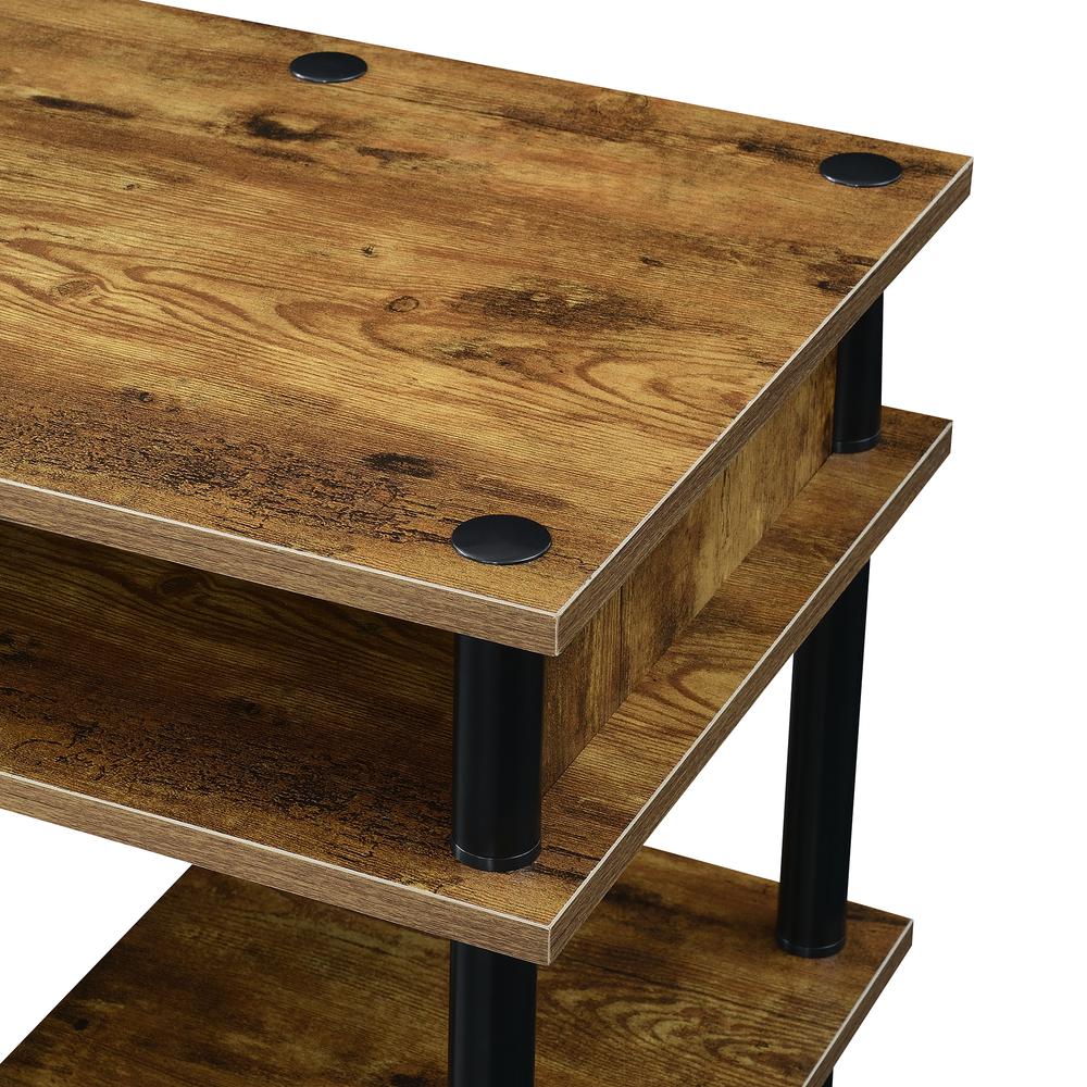 Designs2Go No Tools Student Desk with Shelves - Barnwood - Convience Concept, Inc.