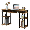 Designs2Go No Tools Student Desk with Shelves - Barnwood - Convience Concept, Inc.