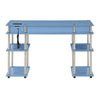 Designs2Go No Tools Student Desk With Charging Station, Blue - Convenience Concepts