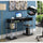 Designs2Go No Tools Student Desk with Charging Station, Black - Convenience Concepts