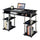 Designs2Go No Tools Student Desk with Charging Station, Black - Convenience Concepts