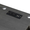 Designs2Go No Tools Student Desk with Charging Station, Charcoal Gray - Convenience Concepts