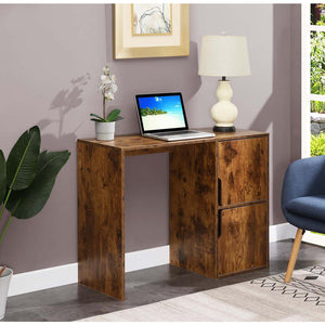 Designs2Go Student Desk with Storage Cabinets - Convenience Concepts