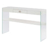 Soho 1 Drawer Console Table, White - Convenience Concepts