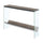 SoHo Glass V Console Table with Shelf - Convenience Concepts