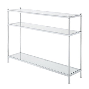 Royal Crest 3 Tier Glass Console Table - Convience Concept, Inc.