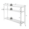 Royal Crest 3 Tier Glass Console Table - Convience Concept, Inc.