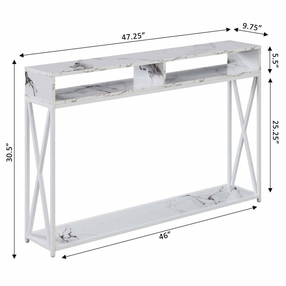 Tucson Deluxe Console Table with Shelf, R4-0545 - Convenience Concepts