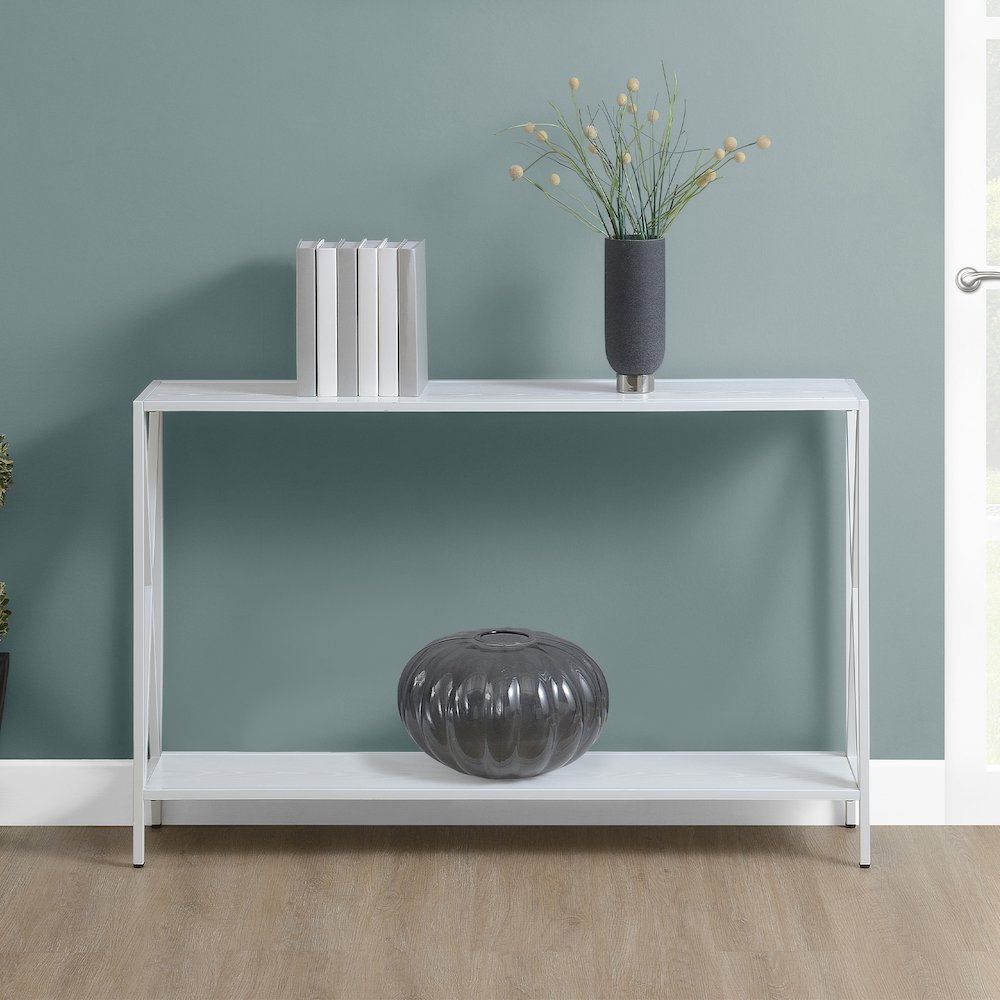 Tucson Console Table with Shelf - Convience Concept, Inc.