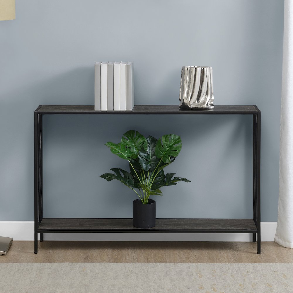 Tucson Console Table with Shelf - Convience Concept, Inc.