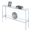 Nadia Chrome Console Table - Convenience Concepts