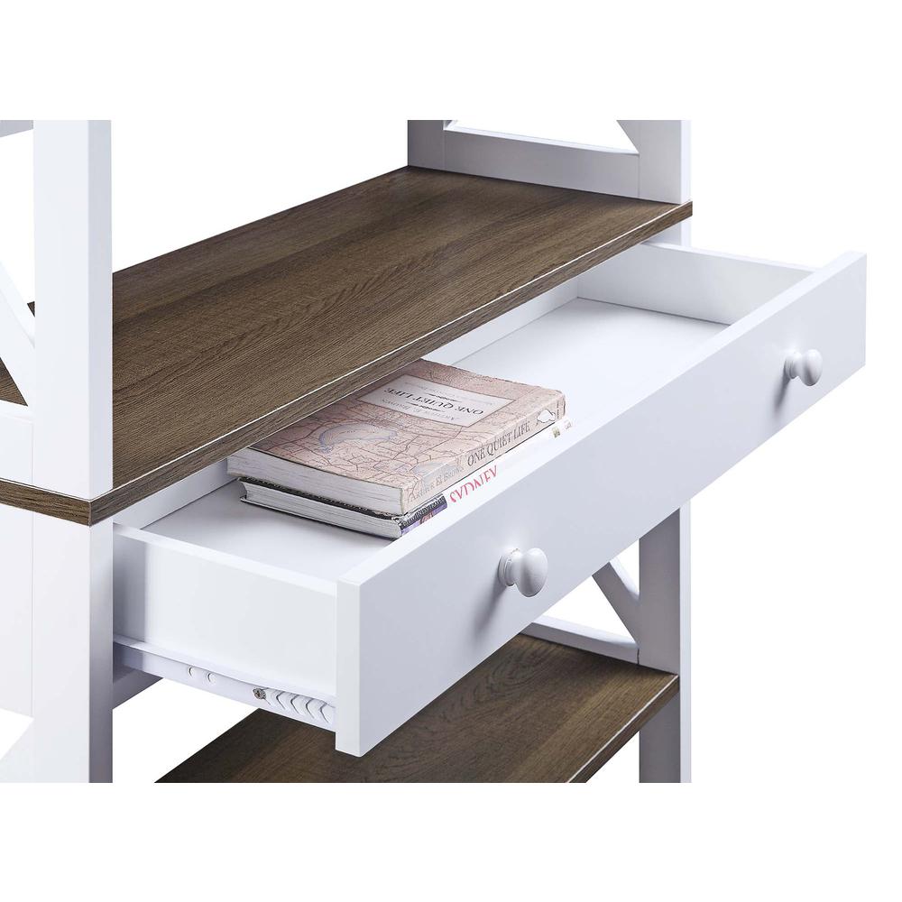 Oxford 5 Tier Bookcase with Drawer - Convenience Concepts