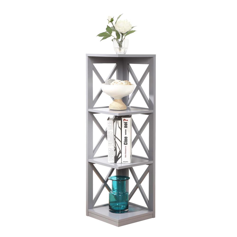 Oxford 3 Tier Corner Bookcase - Convience Concept, Inc.