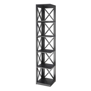 Oxford 5 Tier Corner Bookcase - Convience Concept, Inc.