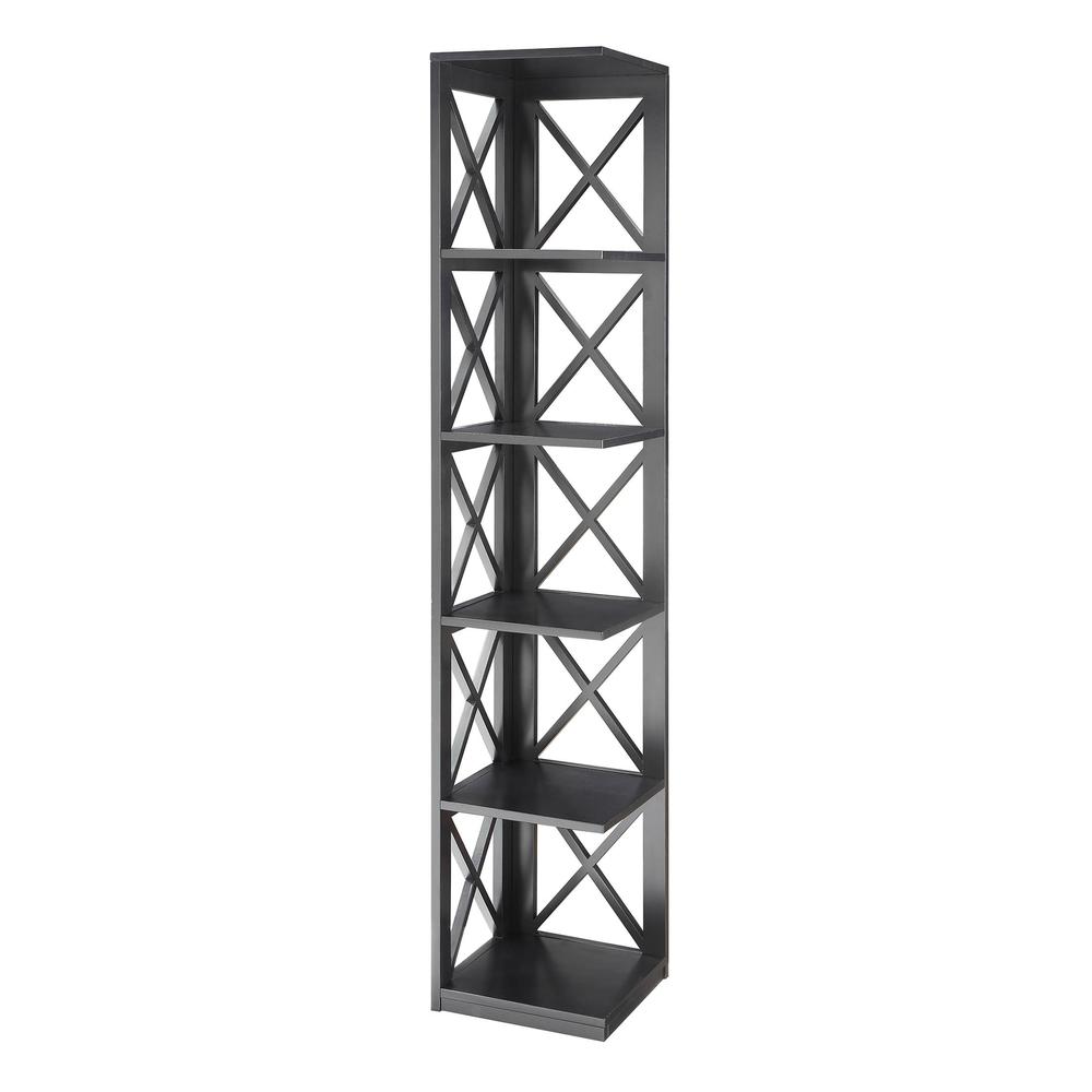Oxford 5 Tier Corner Bookcase - Convience Concept, Inc.