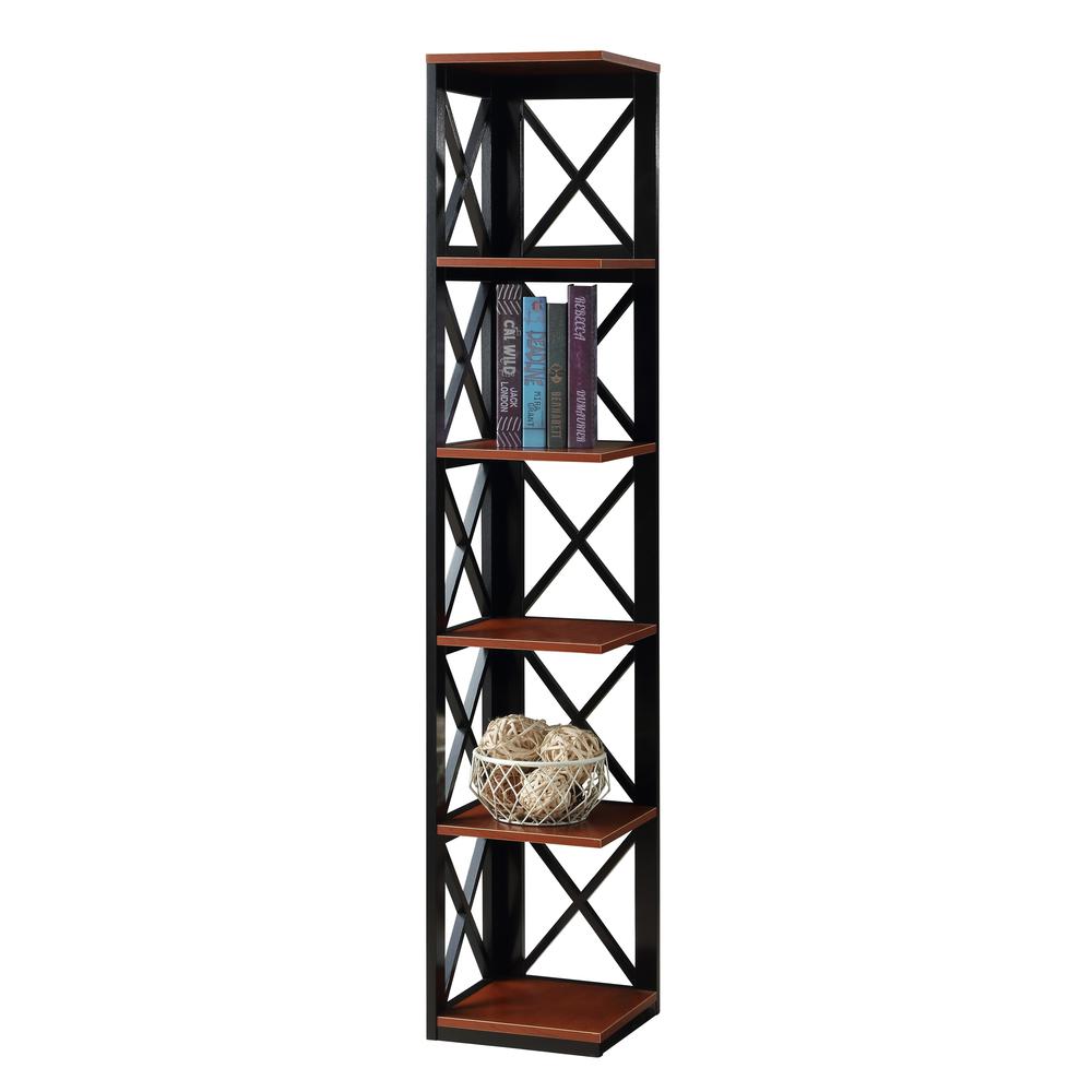 Oxford 5 Tier Corner Bookcase - Convience Concept, Inc.