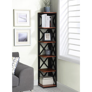 Oxford 5 Tier Corner Bookcase - Convience Concept, Inc.