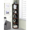 Oxford 5 Tier Corner Bookcase - Convience Concept, Inc.