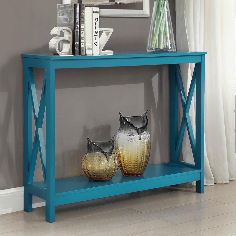 Oxford Console Table with Shelf - Convience Concept, Inc.