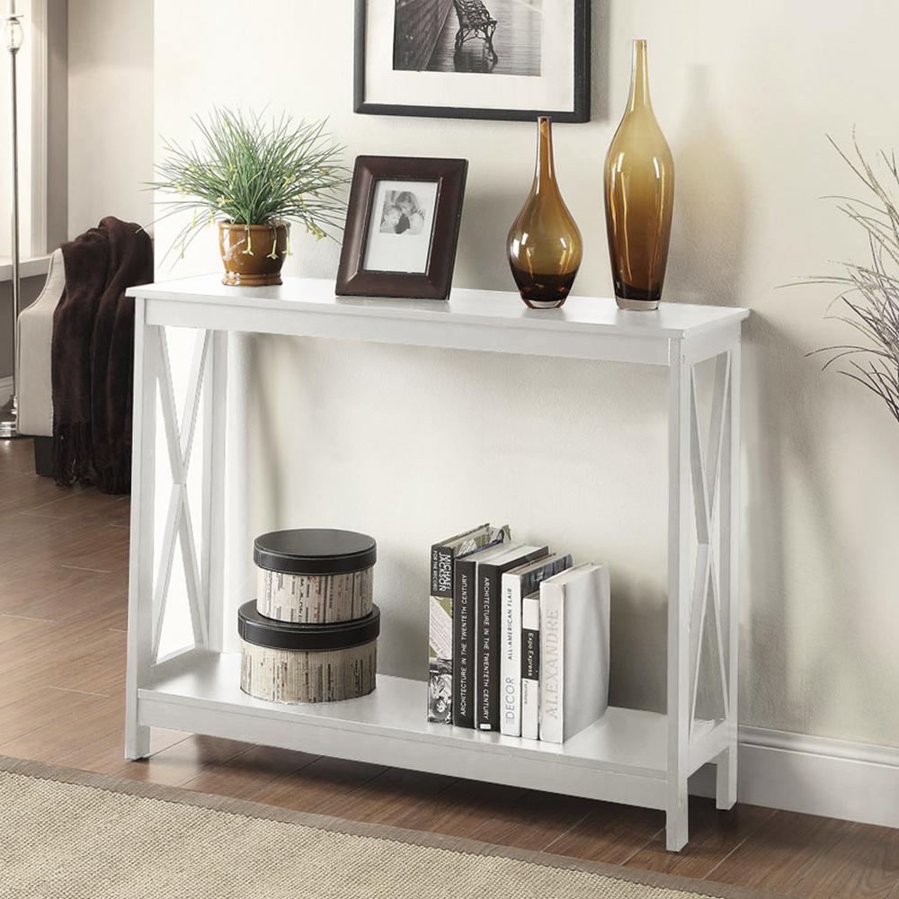 Oxford Console Table with Shelf - Convience Concept, Inc.