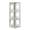 Omega 3 Tier Corner Bookcase, White - Convience Concept, Inc.