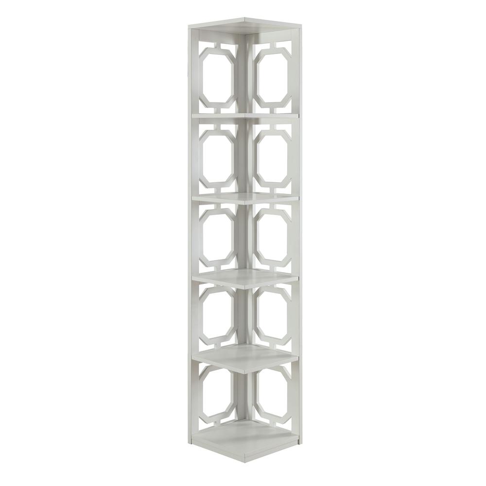 Omega 5 Tier Corner Bookcase - Convience Concept, Inc.