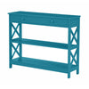 Oxford 1 Drawer Console Table with Shelves - Convience Concept, Inc.