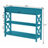 Oxford 1 Drawer Console Table with Shelves - Convience Concept, Inc.