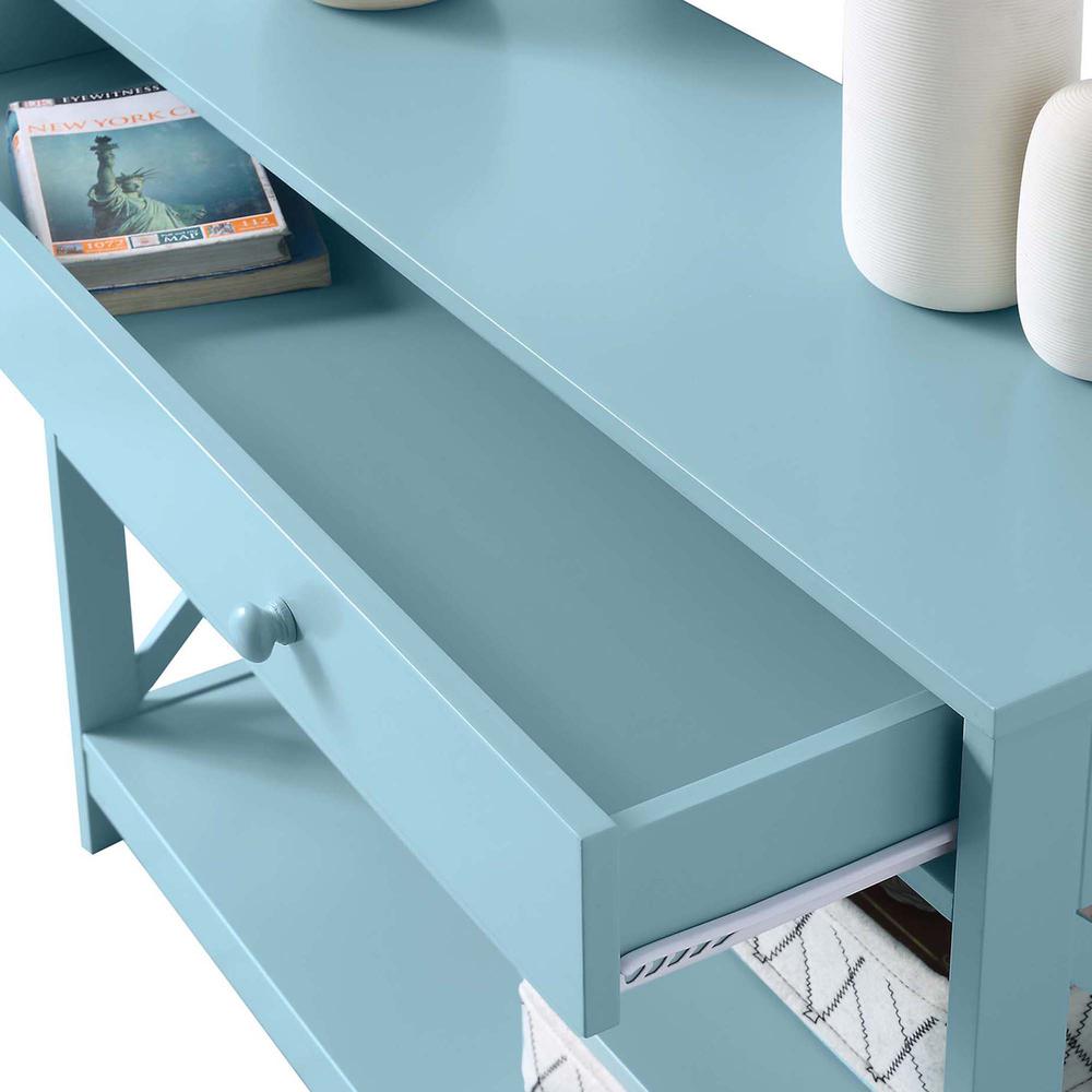 Oxford 1 Drawer Console Table with Shelves - Convience Concept, Inc.