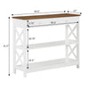 Oxford 1 Drawer Console Table with Shelves - Convience Concept, Inc.